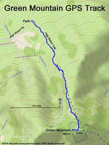 Green Mountain gps track