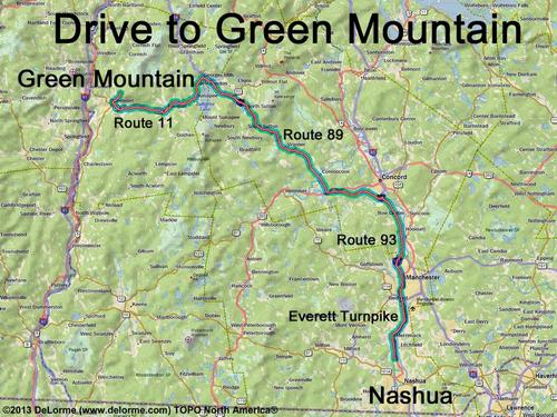 Green Mountain drive route