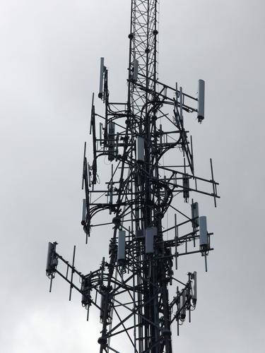 antenna complex on the first communications tower atop Green Mountain in Claremont, NH