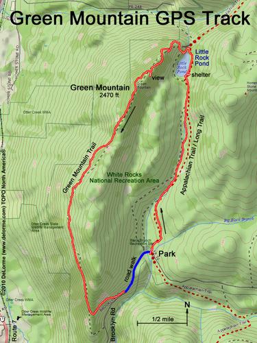 Green Mountain gps track