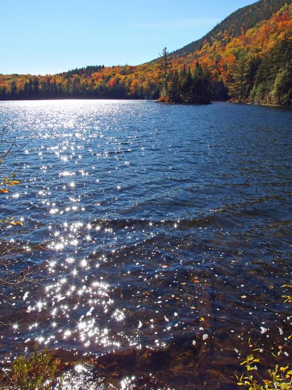 Little Rock Pond beside the Appalachian Trail in White Rocks National Recreation Area in southern Vermont