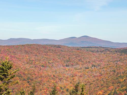 view from the near-summit ledge on Green Mountain in White Rocks National Recreation Area in southern Vermont