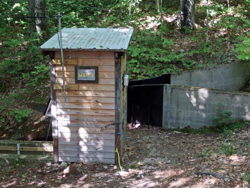 water monitoring station on the way to Green Mountain at Hubbard Brook Experimental Forest in the White Mountains of New Hampshire