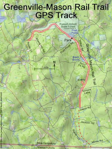 Greenville-Mason Rail Trail gps track