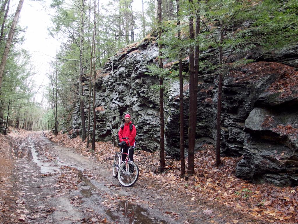 Fred in November on the Greenville-Mason Rail Trail in southern New Hampshire