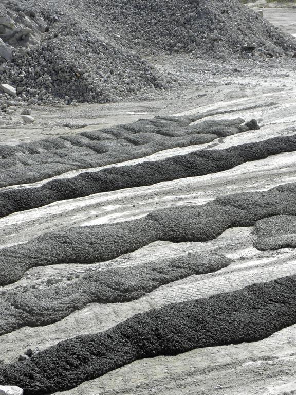 shades-of-gray stone patterns in the quarry at Greystone Trails in Massachusetts