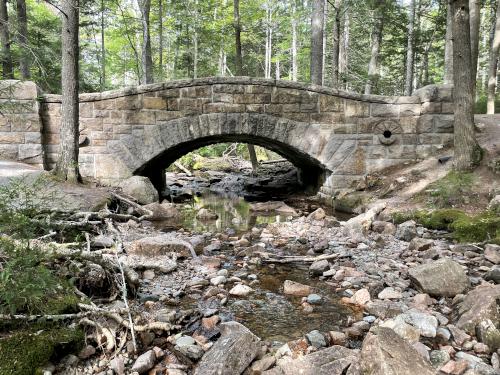 Hadlock Brook Bridge in September at Acadia National Park in Maine