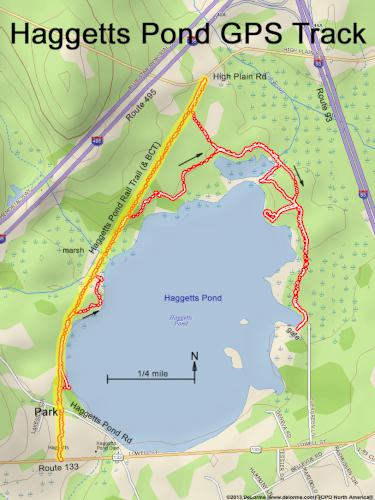 Haggetts Pond gps track