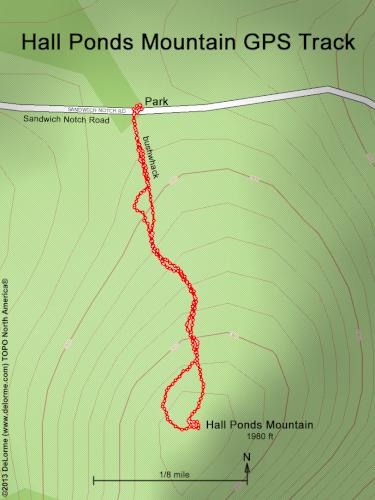 Hall Ponds Mountain gps track