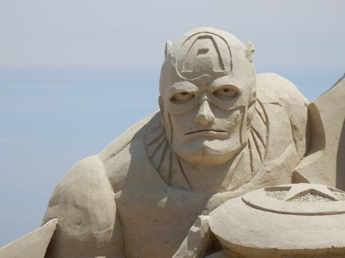 sand sculpture at Hampton Beach in New Hampshire