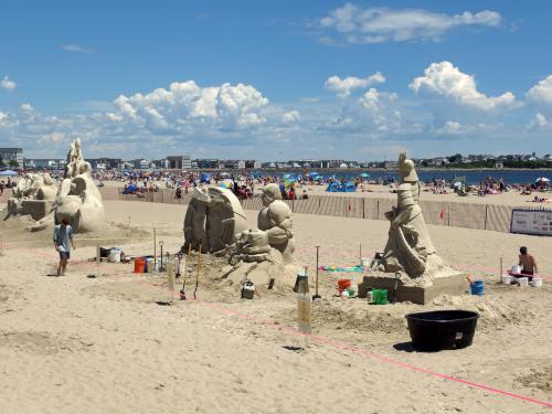 June 2019 sand sculpture at Hampton Beach in New Hampshire