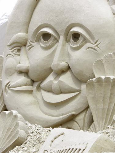 sand sculpture at Hampton Beach in New Hampshire