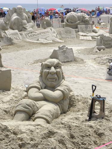 sand sculpture at Hampton Beach in New Hampshire