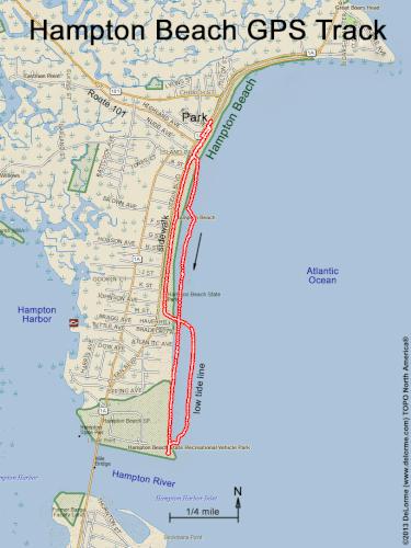 Hampton Beach gps track