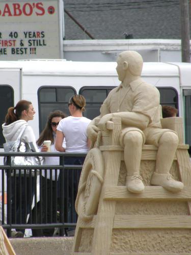 sand sculpture at Hampton Beach in New Hampshire