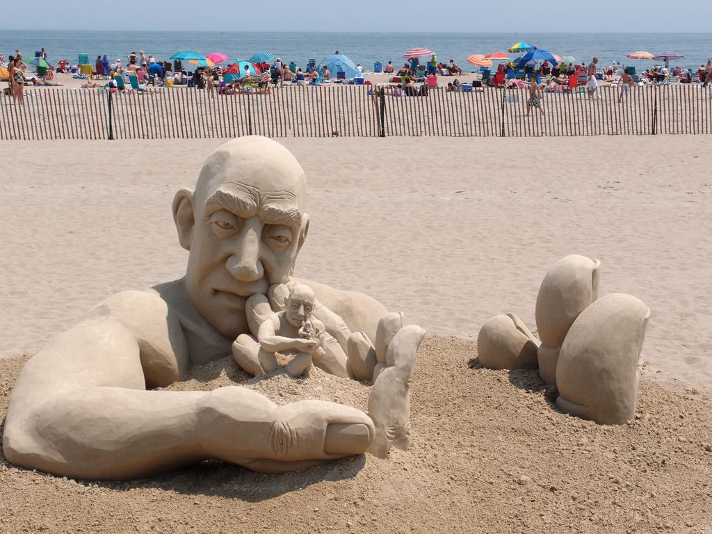 June 2013 winning sand sculpture at Hampton Beach in New Hampshire