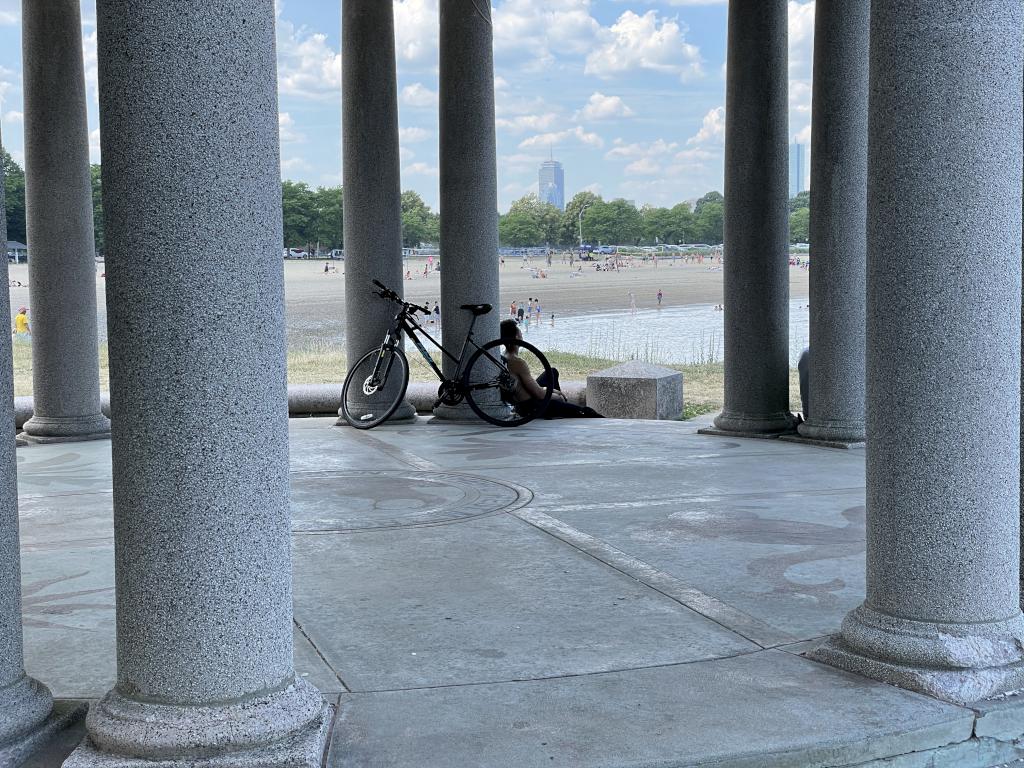 pavilion in June at Boston Harborwalk in Massachusetts