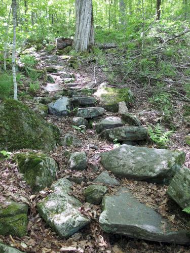 stone steps at Harmon Hill in southern Vermont