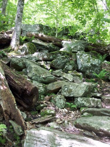 stone steps at Harmon Hill in southern Vermont