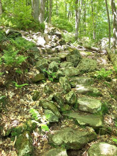 stone steps at Harmon Hill in southern Vermont