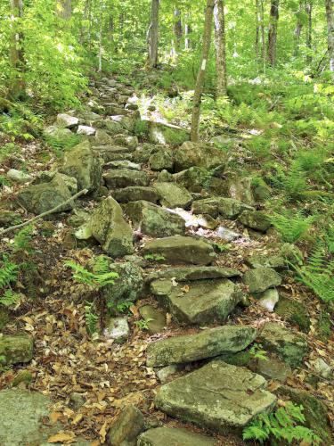 stone steps at Harmon Hill in southern Vermont