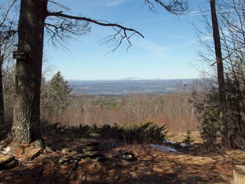 vista west at High Blue Forest in southwestern New Hampshire