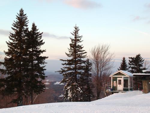 Dartmouth Skiway summit on Holt's Ledge in New Hampshire