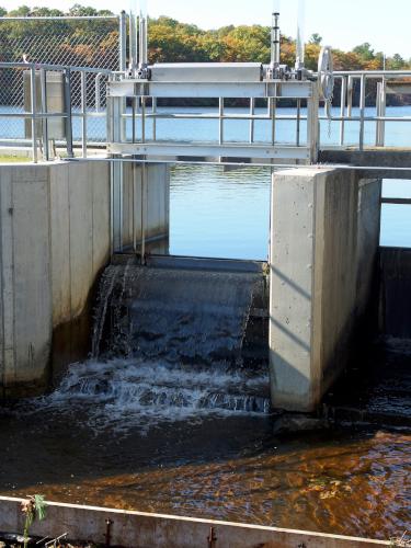 dam at Horn Pond in eastern Massachusetts