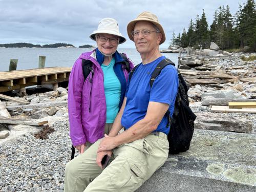 Andee and Fred in September at Hurricane Island in Maine