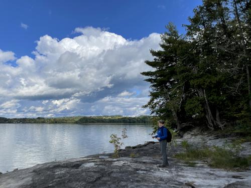 Lake Champlain in September near Mount Independence in western Vermont