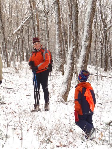 hikers on Jeffers Mountain in New Hampshire