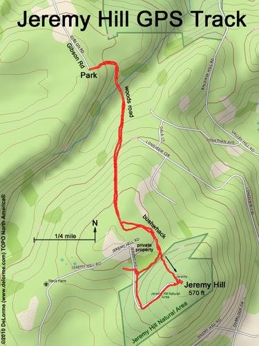 GPS track Jeremy Hill in Pelahm, NH