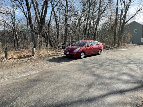 parking in January at Joyce Park in Nashua NH