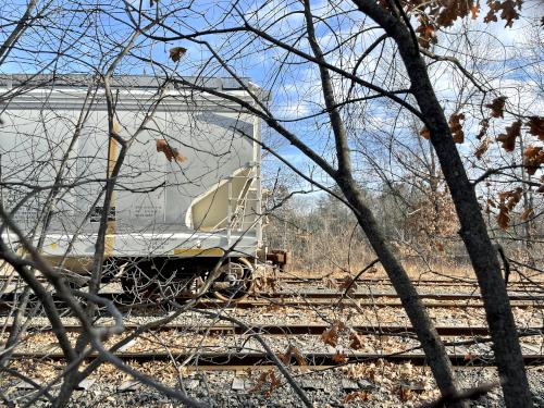 railroad in January near Joyce Park in Nashua NH