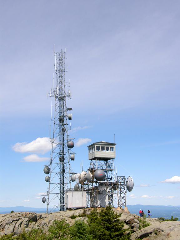 communication and fire towers atop Mount Kearsarge in southern New Hampshire