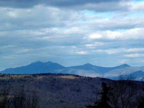 Franconia Ridge as seen from Mount Kineo East in New Hampshire