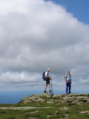 hikers on the Garfield Ridge Trail in New Hampshire