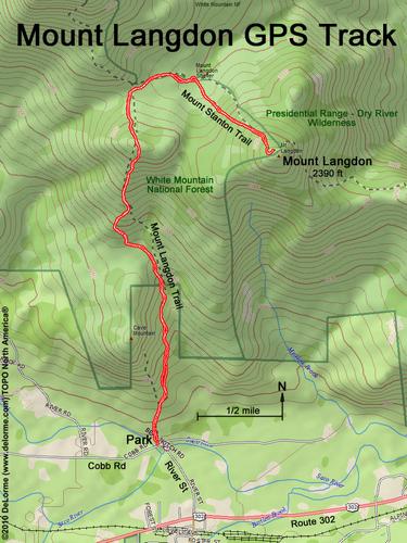 Mount Langdon gps track