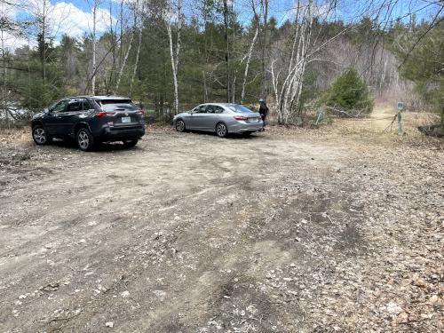 park in April at Langenau Forest in New Hampshire