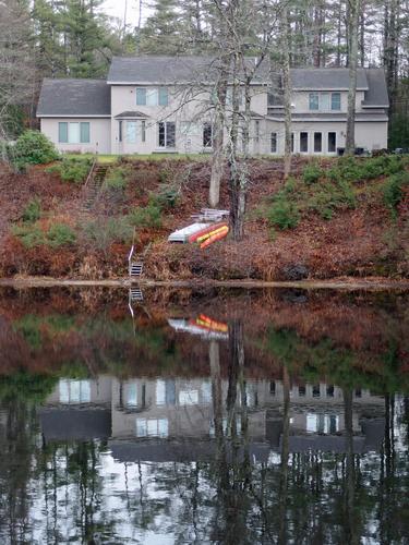 private house across the Contoocook River from Lehtinen Park near Concord in southern New Hampshire