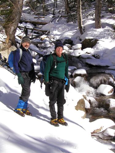 stream crossing on the trail to Mount Liberty in New Hampshire