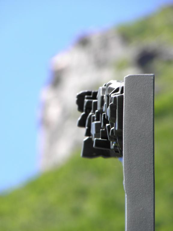 Old Man of the Mountain exhibit at Franconia Notch in New Hampshire