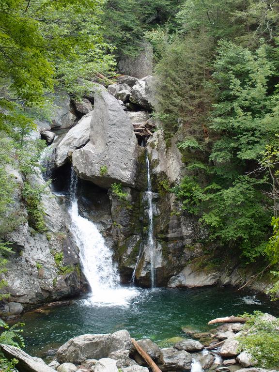 view of Bash Bish Falls in southwestern Massachusetts