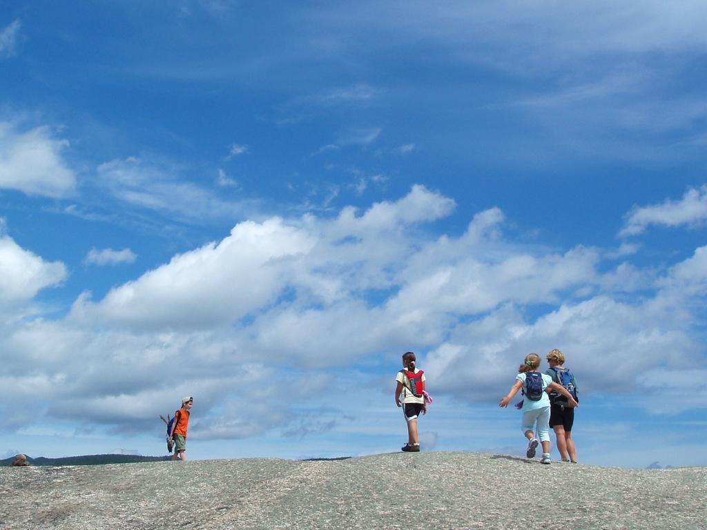 hikers on the top of Dickey Mountain in New Hampshire