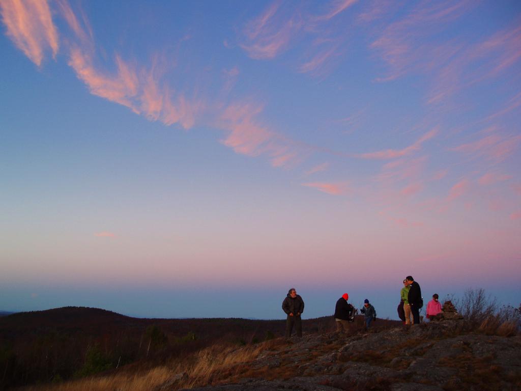 sunset as seen from Winn Mountain in New Hampshire