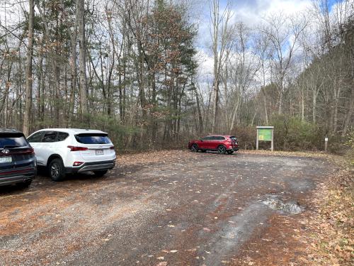 parking in November at Long Lake Park in northeast Massachusetts