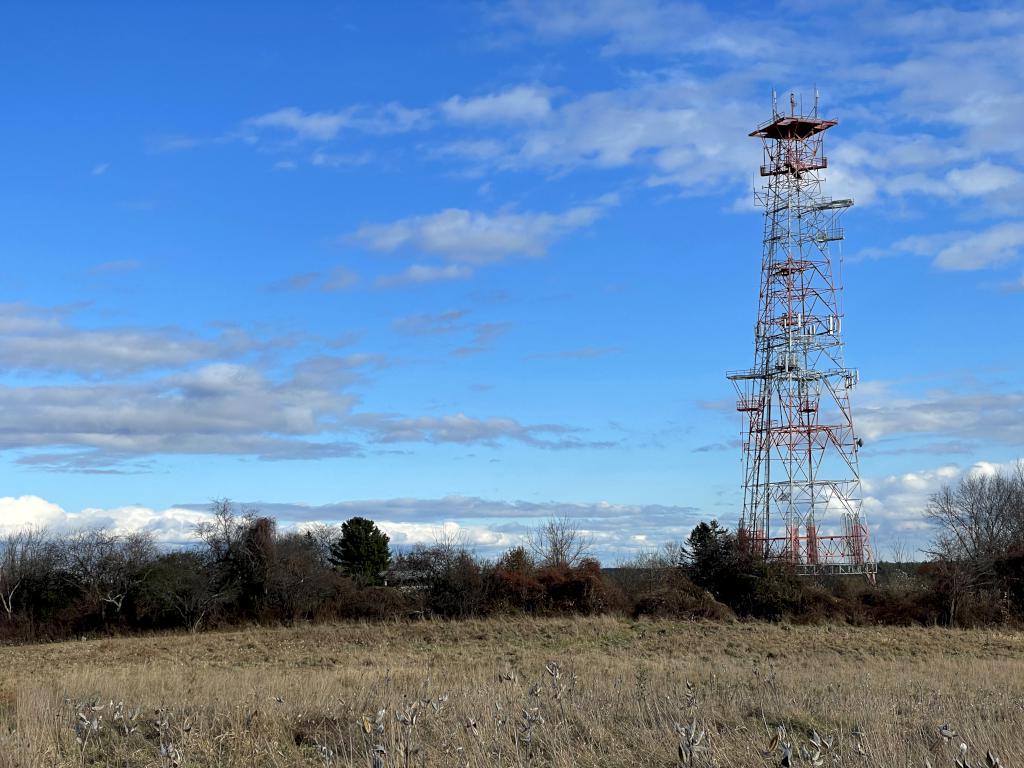 communications tower in November at Long Lake Park in northeast Massachusetts