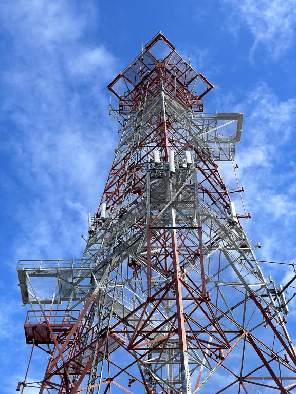 communications tower in November at Long Lake Park in northeast Massachusetts