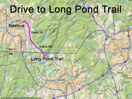 Long Pond Trail drive route