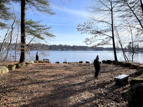 pond view in December at Long Pond Trail in northeast MA